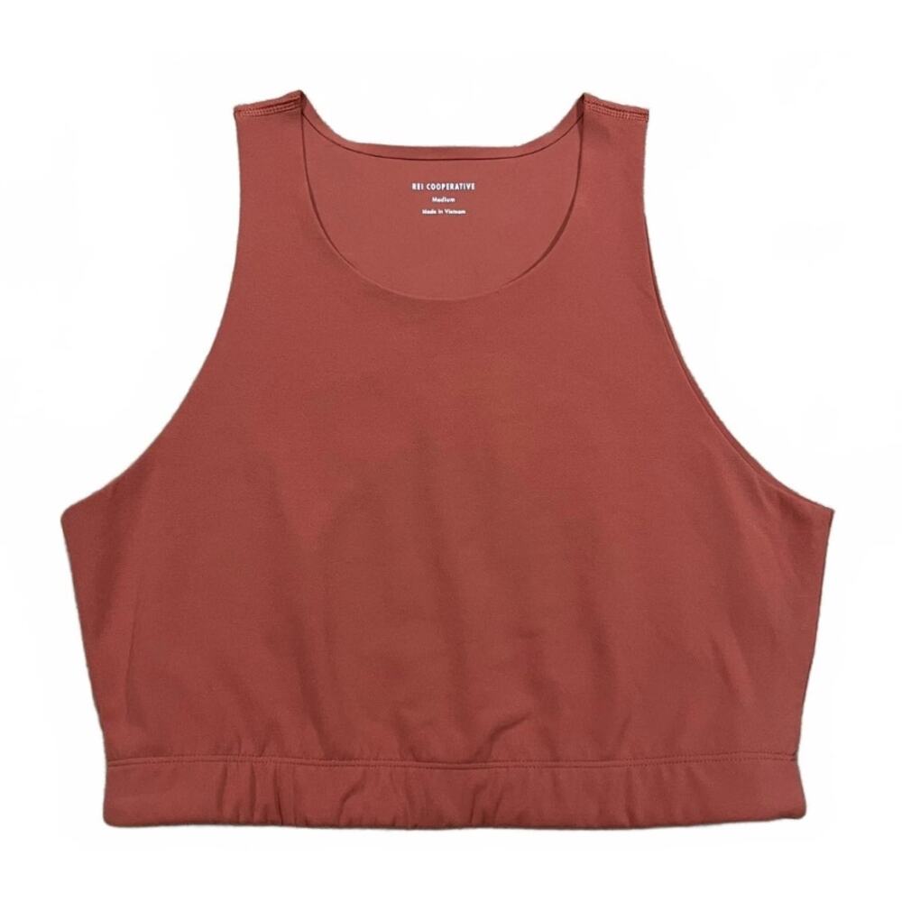 REI Take your Time Bra top cropped burnt orange rust sports bra sz Large L